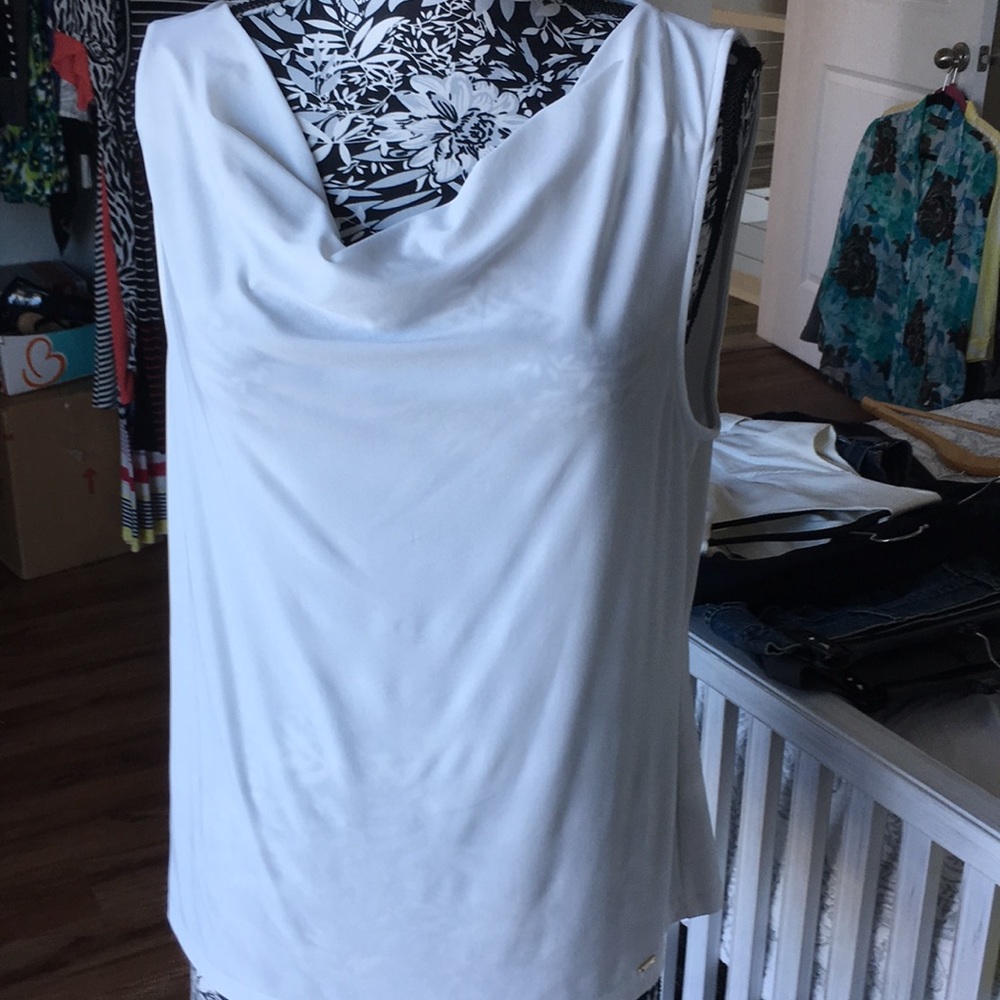 Tahari sleeveless top $10